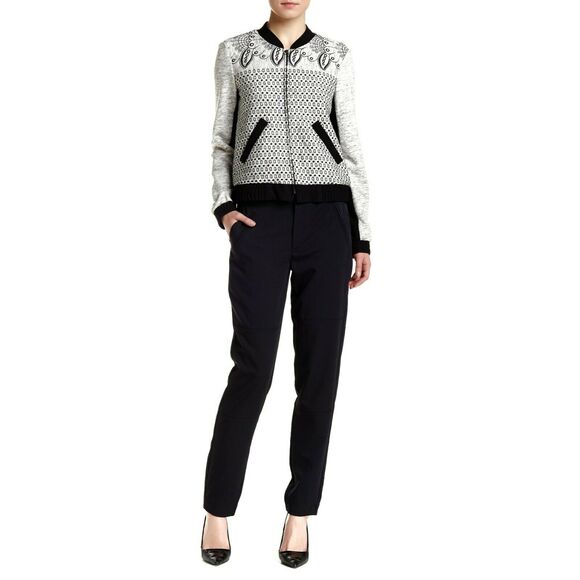 NANETTE LEPORE Relic structured relaxed fit cargo pants in black Size 4 NEW - Picture 9 of 9